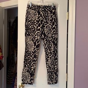 Abstract print slacks